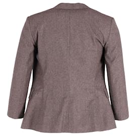 The row-The Row Slim-Fit Single Breasted Blazer in Brown Wool-Brown