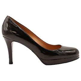 Autre Marque-Fratelli Rossetti High Heel Pumps in Black Patent Leather-Black
