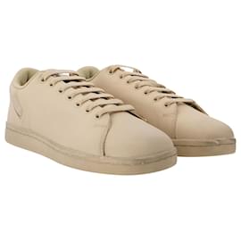 Raf Simons-Deportivas Orion de Piel Beige-Beige