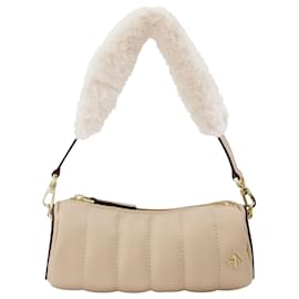 Autre Marque-Mini Padded Cylinder-Beige
