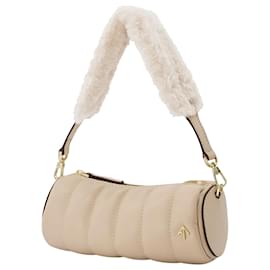Autre Marque-Mini Padded Cylinder-Beige