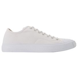 Acne Ballow Tag M in White Canvas White