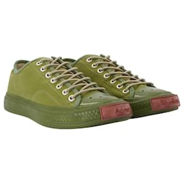 Acne-Ballow Soft Tumbled Tag M in Green Canvas-Green
