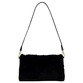 Autre Marque-Mini Prism Bag in Black Leather-Black