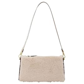 Autre Marque-Mini Prism Bag in Ivory Leather-Beige