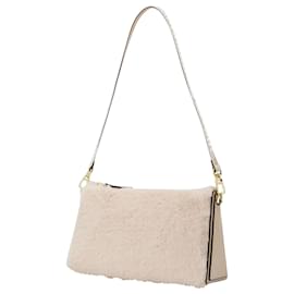 Autre Marque-Mini Prism Bag in Ivory Leather-Beige
