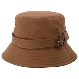 Burberry-New Heritage Baseball Cap in Brown Cotton-Brown
