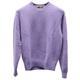 Michael Kors Pullover mit Rundhalsausschnitt aus lila Wolle Lila