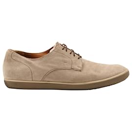 Autre Marque-Fratelli Rossetti Lace-Up Loafers in Grey Suede-Grey
