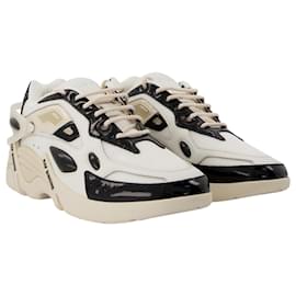 Raf Simons-Cylon-21 Sneakers in Ivory and Black Leather-Multiple colors