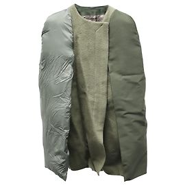 Rick Owens Puffer Sleeve Jacket in Olive Green Lana Vergine Green Olive green