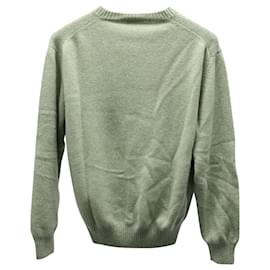 Ermenegildo Zegna-Ermenegildo Zegna V-Neck Sweater in Light Green Cashmere-Green