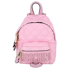 Minimochila de nylon acolchoada Moschino Rosa
