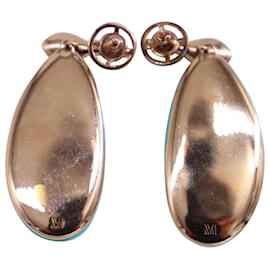 Monica Vinader-Monica Vinader Nura Earrings in Turquoise 18k Rose Gold-Other