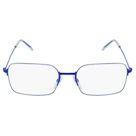 Balenciaga-Óculos de sol de metal com armação retangular Balenciaga-Azul