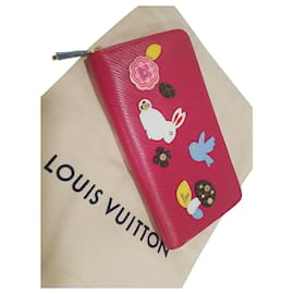 Louis Vuitton-Louis Vuitton long Zippy Epi leather Animals limited edition.-Red