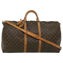 Louis Vuitton-Louis Vuitton Monograma Keepall Bandouliere 60 Boston Bag M41412 LV Auth rd2835-Outro
