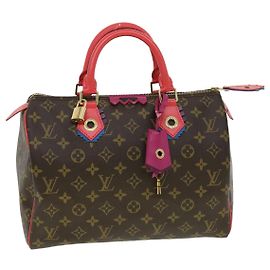 LOUIS VUITTON Monogram Totem Speedy 30 Sac à main M41666 LV Auth bs2099A Monogramme
