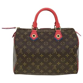 Louis Vuitton-LOUIS VUITTON Monogram Totem Speedy 30 Hand Bag M41666 LV Auth bs2099a-Monogram