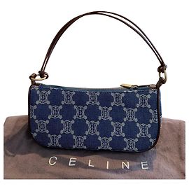 Céline Triomphe Vintage Blu