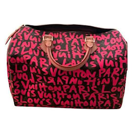 Louis Vuitton-Speedy 30 begrenzte Graffiti-Mehrfarben