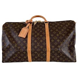 Louis Vuitton-Louis Vuitton Keepall 55 bandouliere travelbag monogram-Brown
