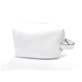 Autre Marque-Leather toiletry bag White-White