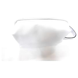 Autre Marque-Leather toiletry bag White-White
