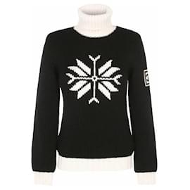 Chanel-Chanel 2008 08a Snowflake intarsia Sweater-Multiple colors