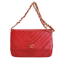 Chanel-Chanel Chain Shoulder Bag-Red