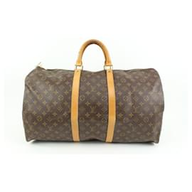 Louis Vuitton-Monogram Keepall 55 Boston Duffle Bag-Other