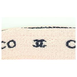 Chanel-Baby Pink x Navy CC Logo Coco Headband Gym-Other