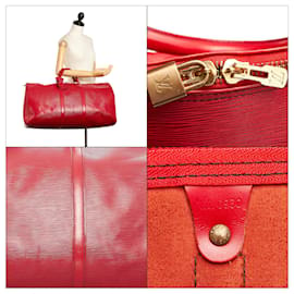 Louis Vuitton-Louis Vuitton Red Epi Keepall 55-Red