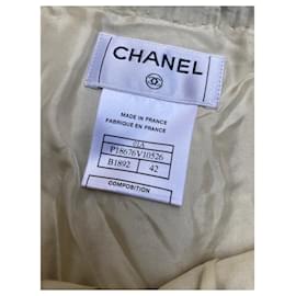 Chanel-Canon superbe tailleur jupe Chanel Automne 2001-Noir,Rouge,Écru