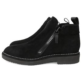 Bottines en daim noir Giuseppe Zanotti Noir
