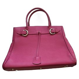 Autre Marque Renouard Presupper Handbag Fuschia Leather Fuschia