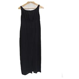 Chanel-*Chanel/Long dress/38/Ladies' underwear-Black