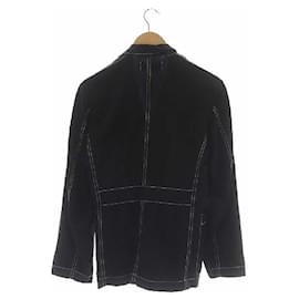Comme Des Garcons-Trico Comme des Garçons tricot COMME des GARCONS  color stitch design jacket tailored thin 3b-Black,White