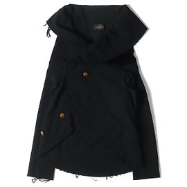 COMME des GARCONS Chaqueta de lana con botones Masterpiece Negro