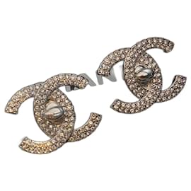 Chanel-Chanel costume earrings-Silvery