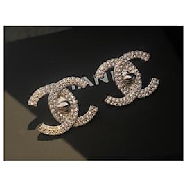 Chanel-Chanel-Kostüm-Ohrringe-Silber
