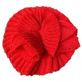 Sublime Sonia Rykiel rosso lana e fiore di cashmere Rosso