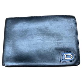Superb Delvaux wallet for men Black Silver hardware