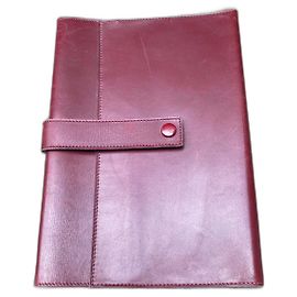 Soporte de papel para bloc de notas Vintage Delvaux Burdeos