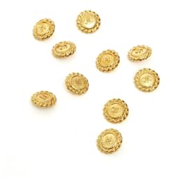 Chanel-CHANEL X10 CC BUTTONS 1.6 cm 0.63IN-Golden