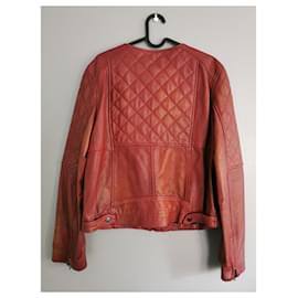 Comptoir Des Cotonniers-Biker jackets-Red