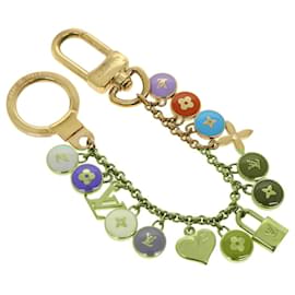 Louis Vuitton-LOUIS VUITTON Porte Cles Chainne Pastilles Charm Multicolor M65380 Auth th2925-Multiple colors,Golden