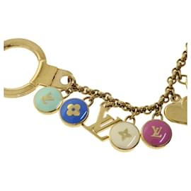 Louis Vuitton-LOUIS VUITTON Porte Cles Chainne Pastilles Charm Multicolor M65380 Auth th2925-Multiple colors,Golden