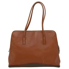 Prada-PRADA Tote Bag Leather Brown Auth ar7489-Brown