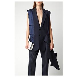 Autre Marque Monse PF19 Deconstructed Jacket Navy blue